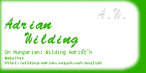 adrian wilding business card